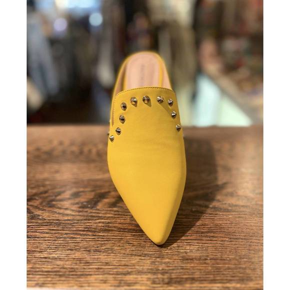 NEW BEAUTIISOLES BY ROBYN SHREIBER sadie 49/70 mule in yellow - Picture 3 of 3